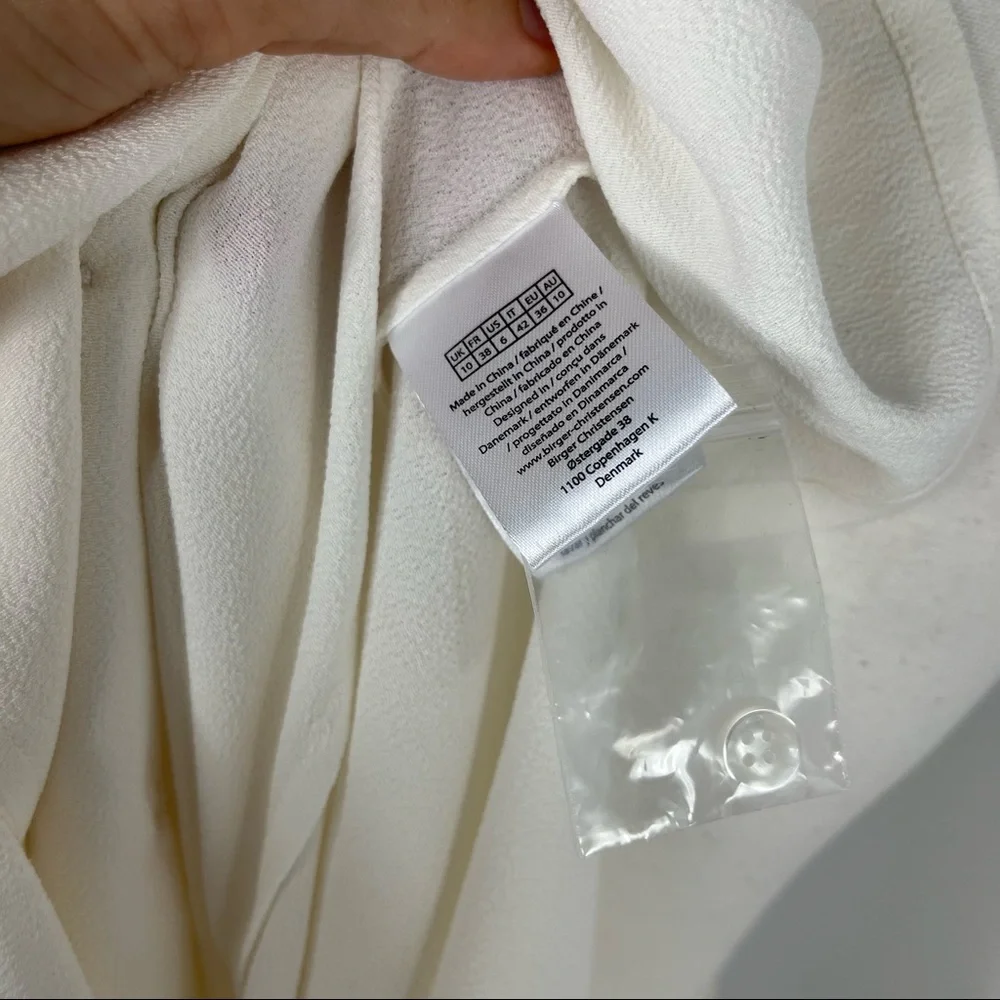 NEW Remain Birger Christensen padded shoulder tux top - Picture 6 of 7